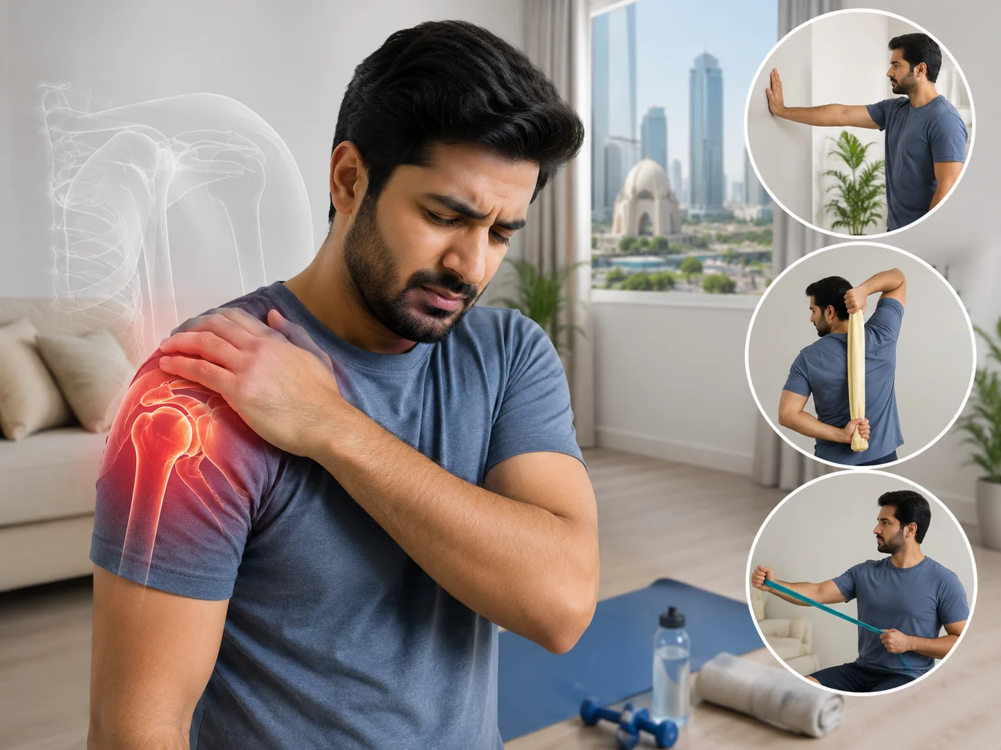 frozen shoulder physiotherapy at home in Karachi